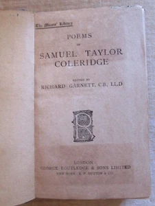 Poems of Samuel Taylor Coleridge - George Routledge and Sons 1908 - Picture 1 of 5