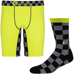 Ethika Underwear Men's FitKIT Staple Boxer Brief + Socks - HYPER FLO - Picture 1 of 9