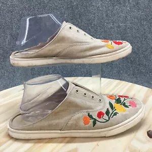 Ralph Lauren Sneaker Womens 10B Beige Jaida II Floral Slip On Mule Casual 13297 - Picture 1 of 19