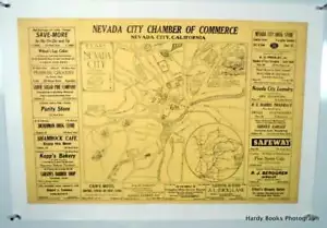 H P DAVIS / ORIGINAL KARTE NEVADA STADT KALIFORNIEN 1939 LEINEN MONTIERT 1. Auflage 1929 - Bild 1 von 10