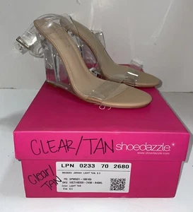 NIB Shoe dazzle Acrylic Heels Size 8.5 - Picture 1 of 2