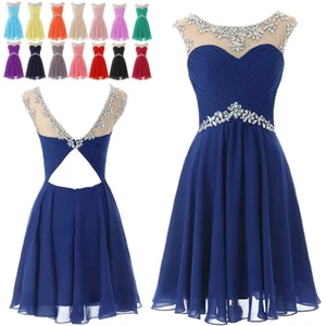 New Abendkleider Cocktailkleid Brautjungfern Ballkleid Zeigen Kurz Kleider 34-52 - Bild 1 von 30