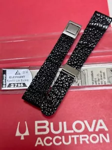 Vintage Bulova Accutron Uhr große Modelle 3/4 19mm 60er Jahre NOS Unikat Lederband - Bild 1 von 7