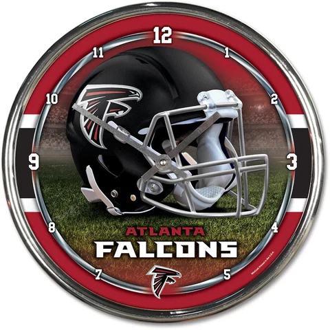 Atlanta Falcons NFL Chrome Wall Clock - F42688590 Cover