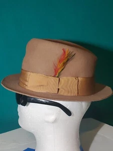 Park Royal Hut TIMELY FASHION Fedora USA Größe 6 7/8 Federn - Bild 1 von 9