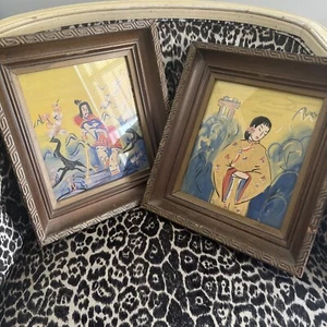 Reverse Painted Glass Pictures - Picture 1 of 5