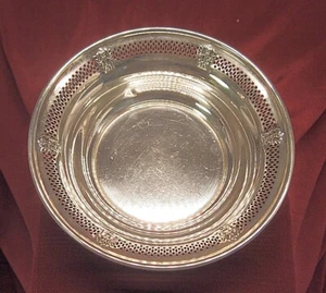 Vintage Baldwin, Miller Sterlingsilber durchbohrt 6" Schüssel #850 - Bild 1 von 4
