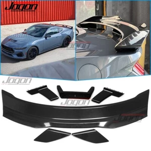 Real Carbon For Ford Mustang S650 Dark Horse GT HP Rear Spoiler With Gurney Flap - Picture 1 of 12