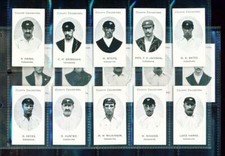 SET – 15 B&W NOSTALGIA REPRINTS – COUNTY CRICKETERS 1907 YORKSHIRE – TADDY 1907