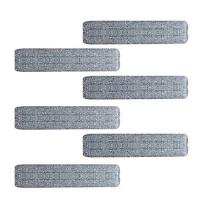Microfiber Mop Pads 24 inch Replacement Kit 6 Pack Reusable Head Wet Dry Mops - Picture 1 of 6