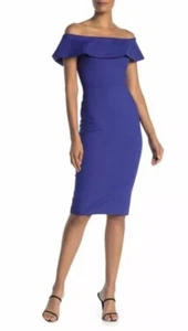 NWT Love by Design off the shoulder midi dress.   - Picture 1 of 3