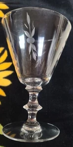 Vintage Princess House Wine Glass Etched Wine Goblet - Picture 1 of 6