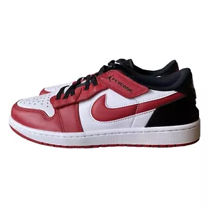 Air Jordan 1 Low FlyEase 'White Gym Red' Chicago DN4639-163 Size 7Y / Women 8.5 - Picture 1 of 7