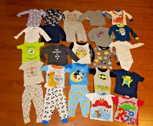 ❤️24pz.LOTTO 12Mo BABY BOY OSHKOSH CARTERS OUTFIT TOP PANTALONE SONNO #24 - Foto 1 di 14