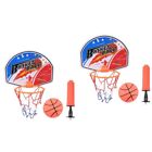  2 Sets Basketballständer Plastik Kleinkind Wand-Basketballkorb Indoor