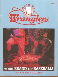 WHICHITA WRANGLERS 1991 SOUVIONER COMPLETE UNSCORED PROGRAM SAN DIEGO PADRES AA - Picture 1 of 1
