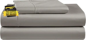 1000 TC 100% Egyptian Twin Bed Sheets Cotton, Soft & Comfy No Pill Fade Resistan - Picture 1 of 9