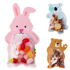 10-100PCS Cute 3D Cartoon Animal Candy Bags Party Favors Birthday Gift Wrapping - Picture 1 of 29