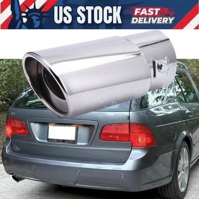 Car 38-54mm StainlessSteel Rear Exhaust Pipe Tail Muffler For 2008 Saab 9-5 2.3T - Image 1 of 4