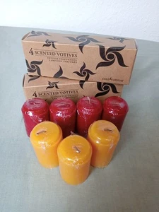 7 neue Gold Canyon Candle Co. Duft Windlichter Cranberry Orange frische Orange SET - Bild 1 von 7