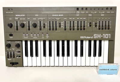 Roland SH-101 grauer monophoner analoger Synthesizer aus Japan - Bild 1 von 4
