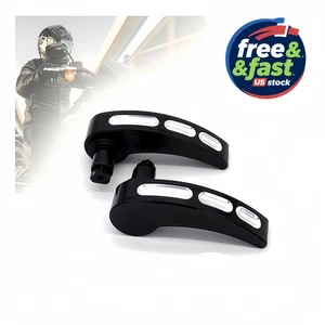 Pair Black Saddlebag Lid Levers for Harley Touring 2014-2021 – Billet Aluminum - Foto 1 di 6