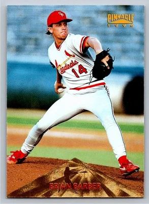 1996 Pinnacle #167 Brian Barber St. Louis Cardinals Baseball Card - Image 1 of 2