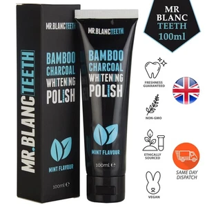 Pasta de dientes Mr Blanc Teeth bambú carbón blanco esmalte frescura garantía 100 ml - Imagen 1 de 8