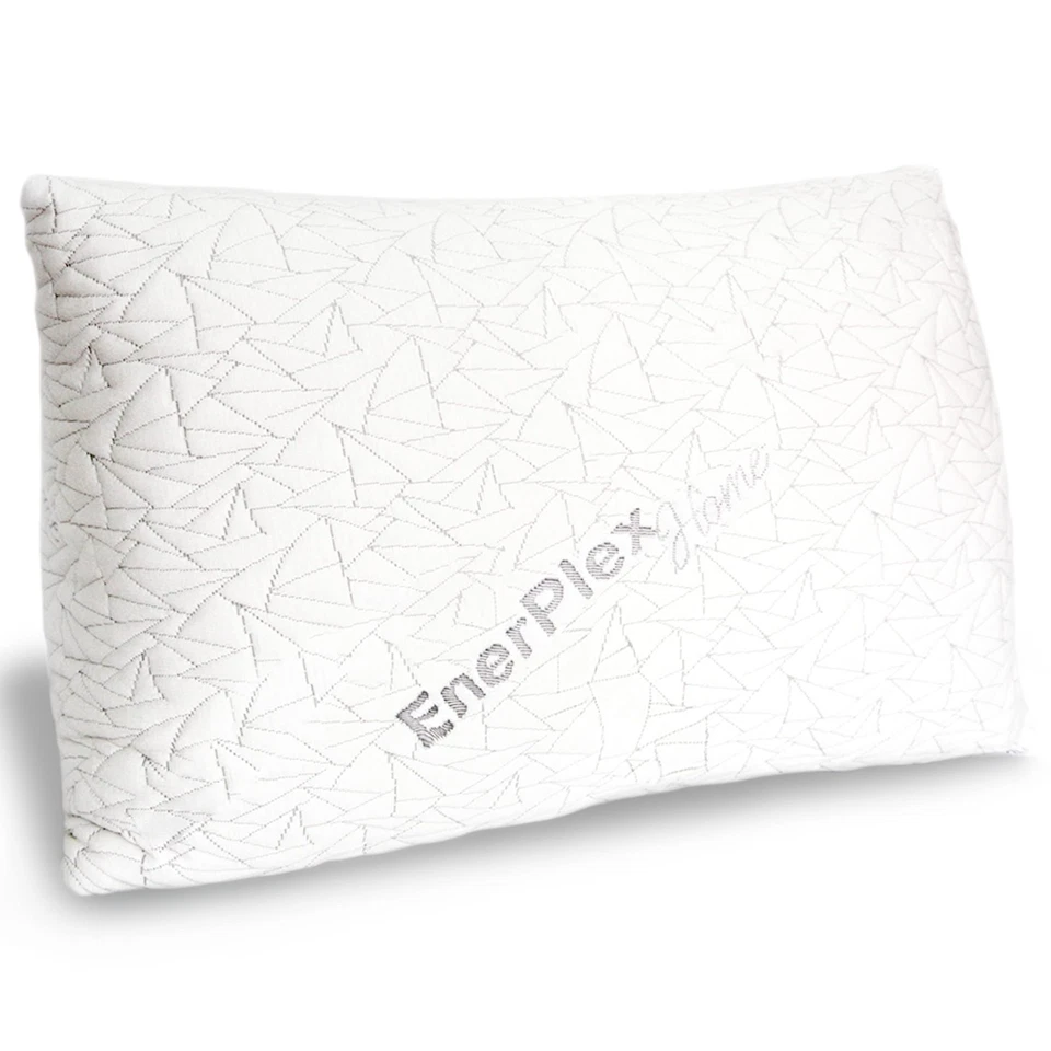 EnerPlex 32002-A Adjustable Memory Foam Firm Pillows w/Extra Foam Queen - White