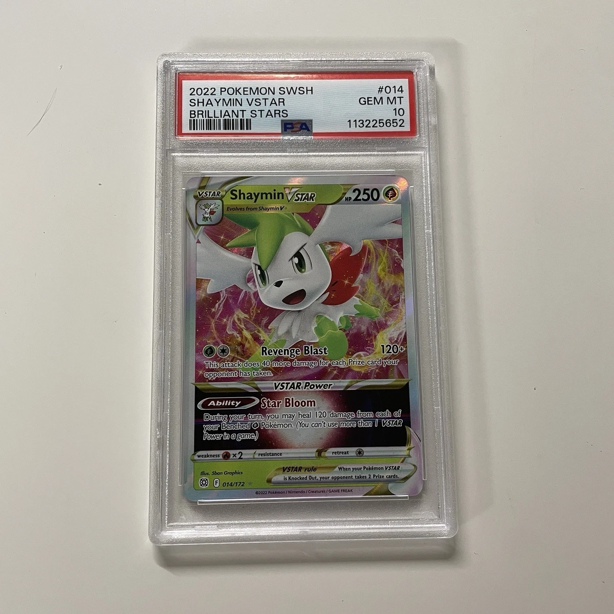 Shaymin Pokémon TCG Professional Sports Authenticator (PSA) Grade