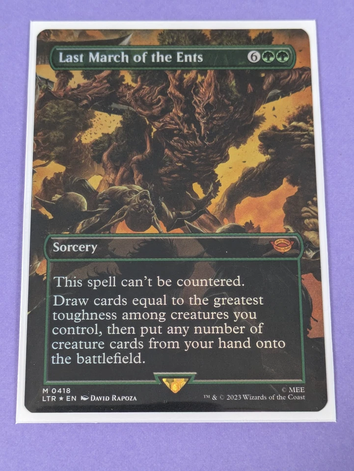 MTG: The Lord of the Rings: Last March of the Ents Borderless Foil #0418 - NM - Image 1 of 1