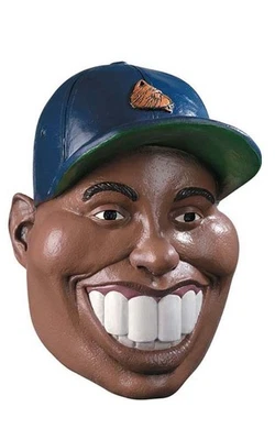 FAMOUS FACES NINE IRON TIGER WOODS MASK HALLOWEEN COSTUME ACCESSORY - Image 1 of 2