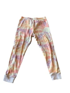 Burt’s Bees Kids Youth Pajama Pants Pink Colorful Size 4T EUC Tie Dye Cotton - Picture 1 of 6
