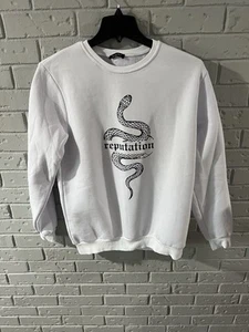 White Reputation Crew Neck Swiftie Sweatshirt 2XL XXL - Picture 1 of 4