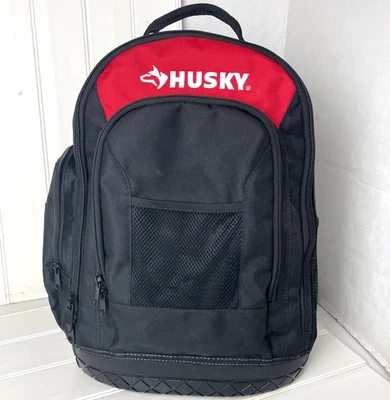 Husky 16 pulgadas Mochila de herramientas profesionales bolsa de almacenamiento inferior de goma de alta resistencia H-68003-03 Foto 1 de 4