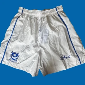 Portsmouth FC Pompey 1980s Vintage Football Shorts Kids 4-5 Years BNIP White - Picture 1 of 5