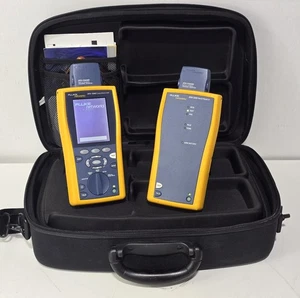 Kit de analizador de cable digital Fluke DTX-1200 CAT6 con unidad remota inteligente probado - Imagen 1 de 15