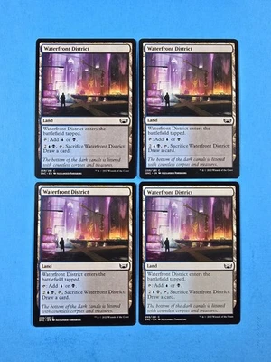 4x Waterfront District Streets of New Capenna 2022 SNC Mtg Magic Land Card 259 - Image 1 of 2