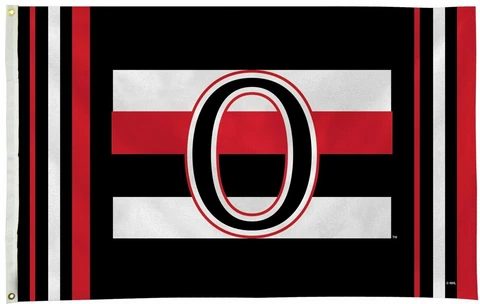 Ottawa Senators Flag Banner Retro Logo Design 3x5 Premium Throwback House Hockey Cover