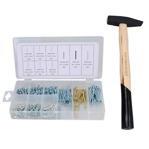 200 Gram Geologist Hammer Nail Installer with 550pc Nail Assortment Set - Picture 1 of 4