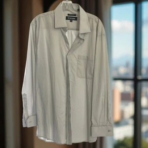 Camisa gris Stacy Adams para hombre 34/35 16 1/2 - Imagen 1 de 5