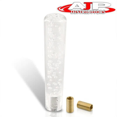 200mm 8" Long Bubble Extended Shift Knob M8 M10 M12 Adapter Clear For Mitsubishi Foto 1 de 4