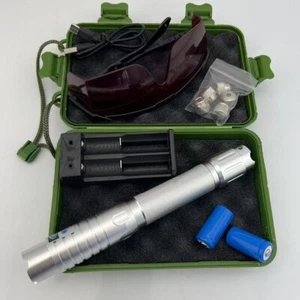 Penna puntatore laser verde messa a fuoco regolabile GQ1 520nm luce raggio laser visibile US - Foto 1 di 13