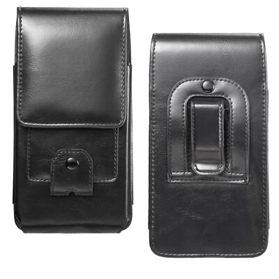 Cell Phones Vertical Carrying Leather Pouch Case Cover With Belt Clip Holster - Image 1 of 4