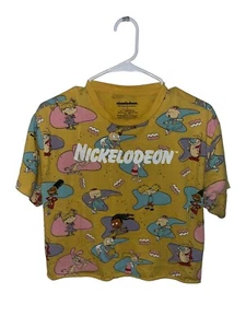 Nickelodeon Yellow Rugrats All Print T Shirt Size Large Used Condition - Picture 1 of 10