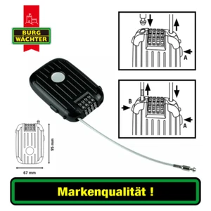 Burg Wächter 715 90 135 SB Snap+Lock Kabel - Zahlenschloss Länge 90 oder 135 cm - Bild 1 von 6