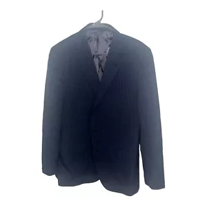 Brooks Brothers Fitzgerald Fit 346 Size 44R Navy Blue Blazer Striped Used - Picture 1 of 18