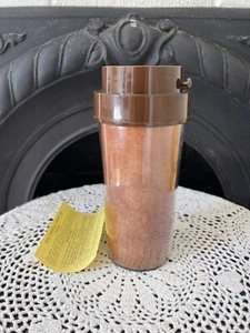 NOS! Vintage 70er Jahre Reisebecher Thermo Serv 12 Unzen verschüttete Tasse Becher isoliert - Bild 1 von 7