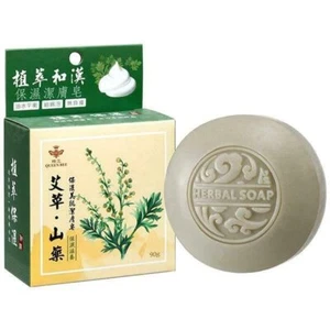 Queen Bee Taiwan Herbal Soap Artemisia Argyi & Dioscorea Opposita 90g x 1 艾草山藥皂 - Picture 1 of 4