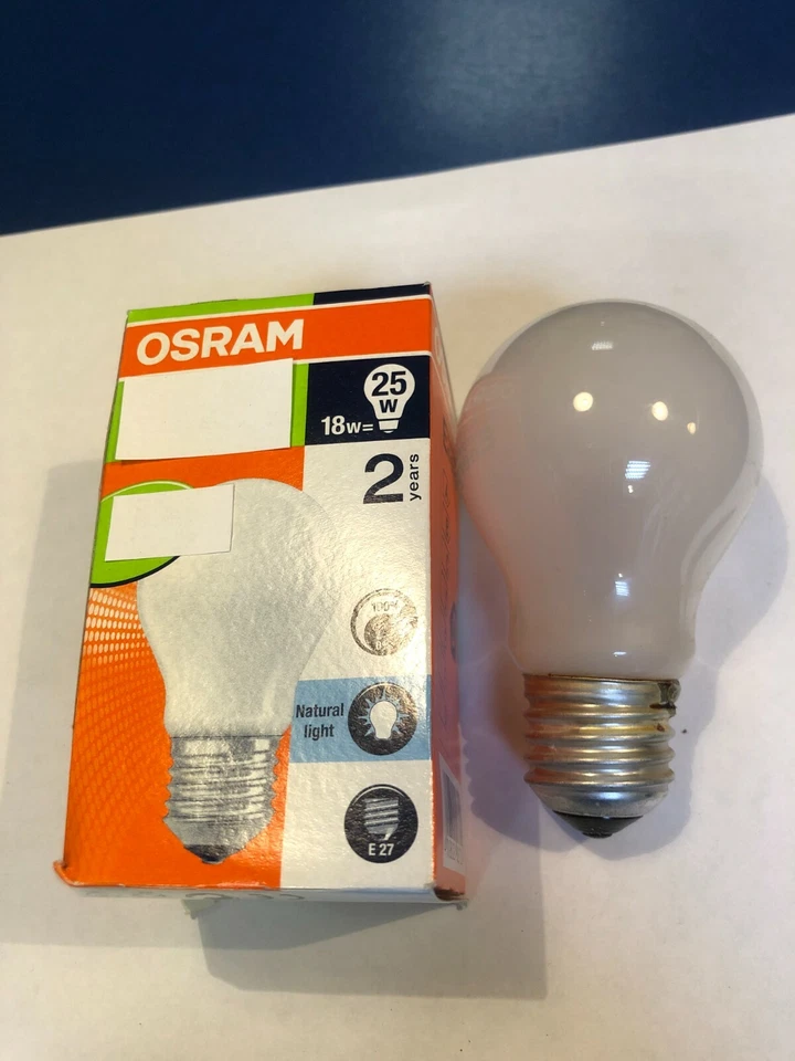 OSRAM CLASSIC 64541 A FR ES HALOGEN 18W (25W)  DIM  230V E27  Glühlampe MATT - Bild 1 von 1